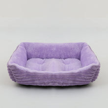 Load image into Gallery viewer, Bed for Dog Cat Pet Square Plush Kennel Medium Small Dog Sofa Bed Cushion Pet Calming Dog Bed House Pet Supplies Accessories