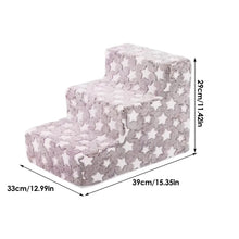 Load image into Gallery viewer, 3 Steps Climb Stairs for Small Dog Cat Ramp Ladder Anti-slip Detachable Staircase Balanced Climbing Pet Ramp for Sofa Bedroom