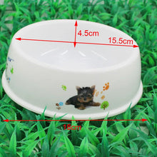 Load image into Gallery viewer, Pet Dog Feeding Food Bowls Puppy Lovely Print White Dog Feeder Dish Bowel Cat Bowl Deep Bowl with Large Capacity