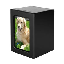 Load image into Gallery viewer, Wooden Pet Dog Cat Urn Photo Cinerary Casket Memorial Box urnen voor menselijk as cat memorial