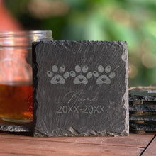 Load image into Gallery viewer, Pet Memorial Stone Custom Dogs Name and Date of Death Personalized Pet Loss Gifts Personalized Dog Grave Marker Plaque