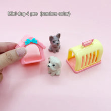Load image into Gallery viewer, Dollhouse Item Kawaii Mini Dog Doll Accessories Puppy Cat Set Plastic Mini Items Toys for Children 3+ Funny Educational Toy