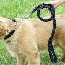 Load image into Gallery viewer, Large Dog Leash Nylon Braided Traction Rope Pet Walking Thick Hand Rope For Bulldog Rottweiler Hound Dogs Accessories