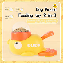 Load image into Gallery viewer, Dog Puzzle Feeder Interactive Pet Food Treat Dispenser Cartoon Duck Design Pet Snack Feeder for Dog Training Mental Enrichment