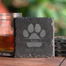 Load image into Gallery viewer, Pet Memorial Stone Custom Dogs Name and Date of Death Personalized Pet Loss Gifts Personalized Dog Grave Marker Plaque