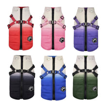 Load image into Gallery viewer, Pet Dog Winter Warm Jacket With Harness Zipper Cold Weather Pet Dog Clothes For Small Big Dogs Coat Chihuahua Clothing Outfits
