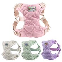 Load image into Gallery viewer, Dog Harness for Small Medium Dogs Cute Heart Pattern Adjustable Nylon Lined Puppy Vest Harness French Bulldog Pet Accessories