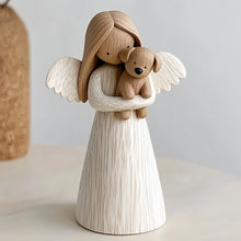 Load image into Gallery viewer, Angel Dog Memorial Figurine Resin Statue, Guardian Angel Holding Puppy Design, Pet Loss Sympathy Gift for Desk