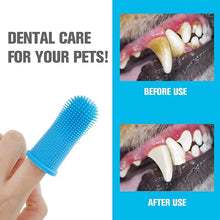 Load image into Gallery viewer, Dog Super Soft pet Finger Toothbrush Teeth Cleaning Breath Care Nontoxic Silicone Tooth Brush Cat dog toothbrush pet products