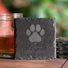 Load image into Gallery viewer, Pet Memorial Stone Custom Dogs Name and Date of Death Personalized Pet Loss Gifts Personalized Dog Grave Marker Plaque