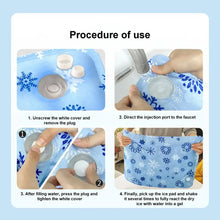 Load image into Gallery viewer, Dog Cooling Mat Summer Pet Self Cooling Pad Cat Bed Mat For Small Medium Large Dogs Indoor Dog Crate Mat