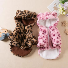 Load image into Gallery viewer, Dog clothes,spring and autumn clothes,leopard print hooded coats,cat clothes,thickened teddy schnauzers,Pomeranians,pet