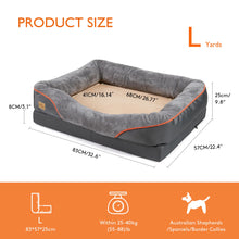 Load image into Gallery viewer, Large Dog Bed Soft Comfortable Anti Allergy Warm Fleece Removable Washable Cover Pet Bed Waterproof