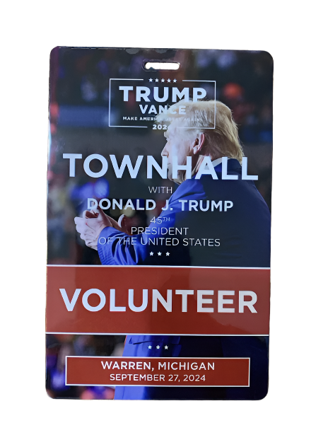 Donald Trump 2024 Town Hall Volunteer Credentials