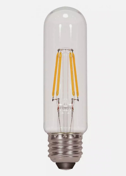 Satco S9892 4.5W T10 LED Medium E26 3000K 120V 40W Replacement Bulb Vintage