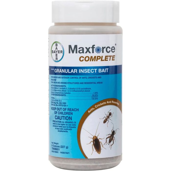 MAXFORCE 8oz Maxforce Complete Pest Insecticide Bait Control Ant Roach Silverfish Earwig