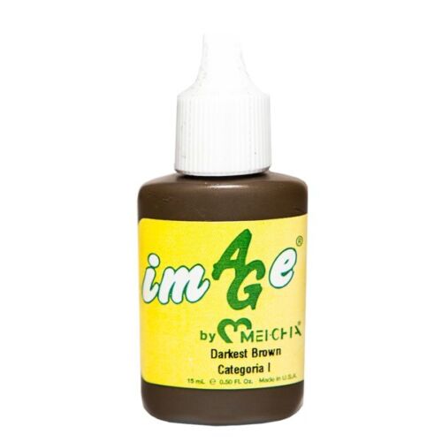 MEI-CHA Microblading Mei-cha Image 15ml Permanent Makeup Pigment Darkest Brown