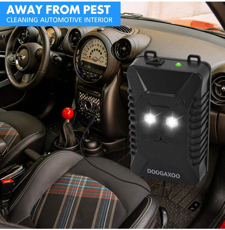 Car Ultrasonic Mouse Repeller Vehicle Rat Rodent Pest Animal Deterrent Repellent