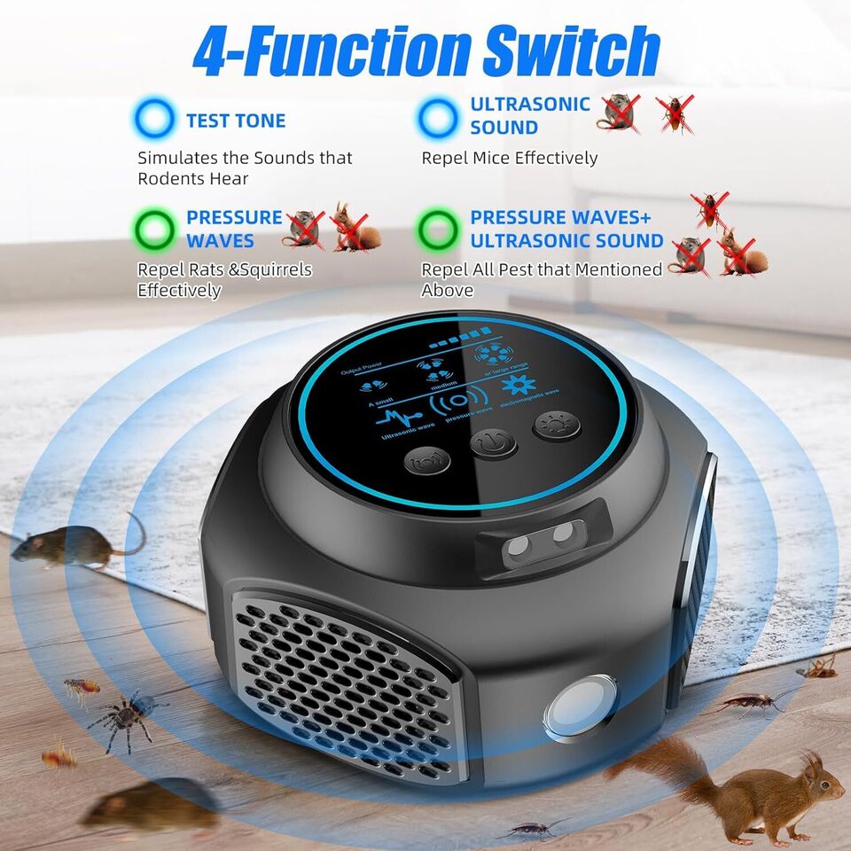 Upgrade Rodent Repellent Mouse Repellent Indoor Ultrasonic Pest Repeller Plug in
