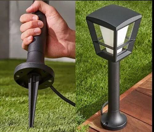 Philips Hue Econic White & Color Ambiance Outdoor Smart Pathway light Base Kit
