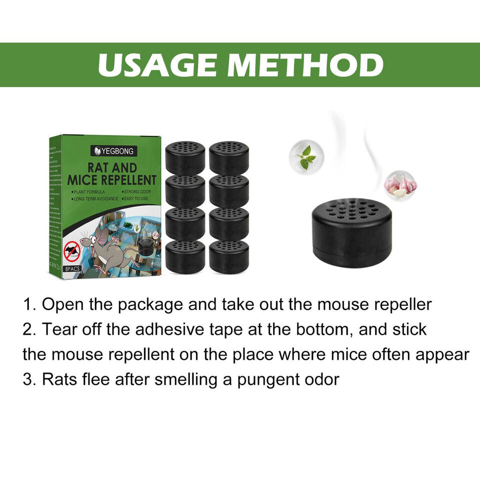 16PCS Rat Mouse Repellent Pill Repellent Peppermint Oil Mice Rodent Control