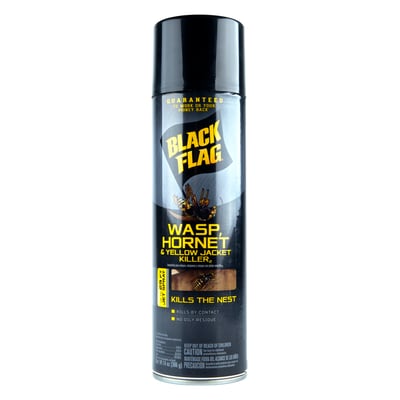 2 Cans Black Flag Wasp Hornet & Yellow Jacket Killer 14 Oz Each 29 Ft Spray
