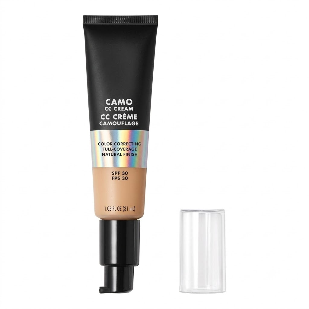 Camo CC Cream, Color Correcting Medium-To-Full Coverage Foundation with SPF 30, Light 210 N, 1.0 Oz (30g)
