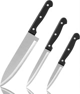 Kitchen Knife, 3-Pcs Knife Set, 8 Inch Chef Knife, 5 Inch Utility Knife, 3.5 Inch Paring Knife, Ultra Sharp Chef's Knives in High Carbon Stainless Steel, Ideal for Cooking, Chopping, Slicing and BBQ