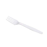 Karat U3530W 7" Poly-Wrapped Heavy-Weight Disposable Fork, White (Pack of 1000)