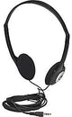 Manhattan On-Ear Wired Stereo Headphone - Long 6ft Cable, Single 3.5mm Plug, Lightweight, Adjustable Headband–for Walkman, CD Player, Computer -177481