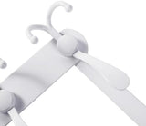 Encozy Over The Door Hooks,Coat Rack for Hanging Clothes Hat Towel (Heavy Duty White 2pcs)
