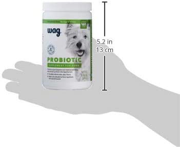Amazon Brand - Wag Probiotic Supplement Chews for Dogs, Supports Digestive Health and Gut Flora, Natural Duck Flavor, 160 Count, Pack of 1