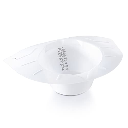 Caremax Supply Urine Collection Hat for Toilet – Pack of 5 – Frosted Urine Measuring Container with Clear Readings – Sturdy and Durable – Universal