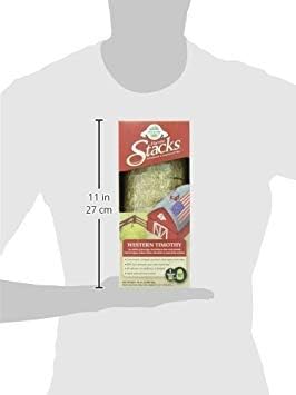 Oxbow Animal Health Harvest Hay Stacks, Western Timothy Hay, All Natural Hay for Rabbits, Guinea Pigs, Chinchillas, Hamsters & Gerbils, 35 oz