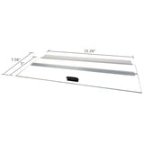 H2Pro 16″ Glass Canopy 5.5 Gallon Aquarium Fish Tank (15.28 x 7.56 x 0.16in)