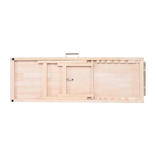 VEVOR Dog Ramp, Folding Pet Ramp for Bed, Adjustable Dog Ramp for Small, Large, Old Dogs & Cats, Wooden Pet Ramp with 47.2" Long Ramp, Adjustable from 13.8" to 27.6", Suitable for Couch, Sofa, Car