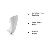 AURAGLOW Plugin GU10 Spotlight Uplighter Wall Sconce Wash Light Plug Socket Outlet Uplight Lamp **N0 LED Bulb Included**
