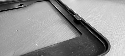 1pc - The Office Funny Black Plastic or Aluminum License Plate Frame Truck Car Van Décor Car Accessories Meme Gifts Auto Parts (Chrome Graphics, Plastic Frame)