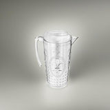 elle decor Acrylic Water Pitcher, Plastic Water Pitcher with Lid and Handle, Fridge Jug, BPA-Free, Shatter-Proof, Use for Iced Tea, Sangria, Lemonade, Juice, and Milk Beverages, 2 Liters (Clear)
