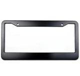 1pc - The Office Funny Black Plastic or Aluminum License Plate Frame Truck Car Van Décor Car Accessories Meme Gifts Auto Parts (Chrome Graphics, Plastic Frame)