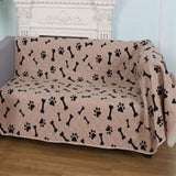 Waterproof Dog Bed Cover - nanbowang Pet Blanket Sofa Couch Furniture Protector for Kids Children Dog Cat, Reversible (40x50 Inch Pack of 1, Beige)