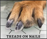 TAKTIKAL Dr. McHenry's Dog Toe Treads, Set of 24, Adhesive, Cleaning Brush, Increased Traction, Mobility Support, Large Kit- Weight: 40-60 lbs. Net Weight 1.6 oz.