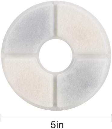 Wonder Creature Cat Water Fountain Filter Replacement, 6/8/12/16 Pack, Round Carbon Filters for 81oz/2.4L Stainless Steel Top Automatic Pet Fountain (16 Pack)