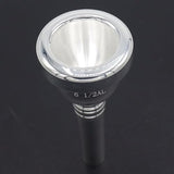 6 1/2AL Trombone Mouthpiece, Silver Plated Mouthpiece, Euphonium Mouthpiece with Superior Sound, Excellent for Baritone and Trombone Instrument Accessories
