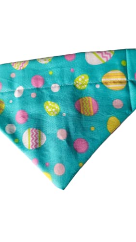 Easter Eggs Over the Collar Dog Bandana That Slips onto Their Existing Collar Size (X-Small)