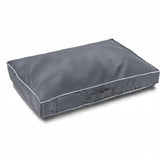 Chinchilla Waterproof Heavy Dog Bed Cover Washable, with Zipper Opening Fillable Universal Dog Bed Replacement Cover.Cover Only (XXX-Large, Gray)