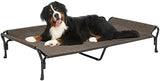 Veehoo Cooling Raised Dog Bed, Guardrail Elevated Dog Bed, Chewproof Dog Bed Frame with Washable & Breathable Teslin Mesh, Non-Slip Dog Sofa Bed Cot for Indoor & Outdoor, XX Large, Brown