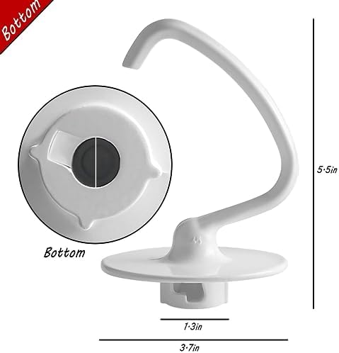 Attachments Accessories fit for Kitchenaid 4.5 QT Stand Mixer K45WW Wire Whip K45DH Dough Hook K45B Coated Flat Blade Paddle K45 K4SS K45SS KSM75 KSM90 KSM95 KSM100 KSM103 KSM110 KSM150PS prime&swift