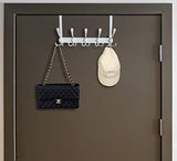 Encozy Over The Door Hooks,Coat Rack for Hanging Clothes Hat Towel (Heavy Duty White 2pcs)