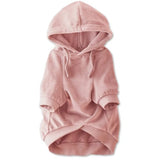 Pet Passion Velour Dog Pet Hoodie Coat for Small, Medium and Large Dogs, Pink, XX-Small